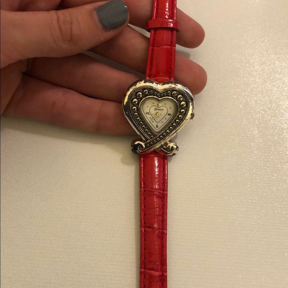 Brighton Red Heart Watch